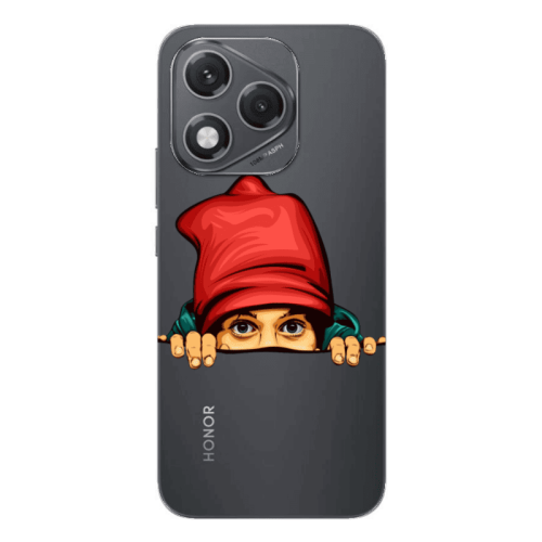 Honor 400 Lite Hidden Girl Transparent Silicone TPU Θήκη