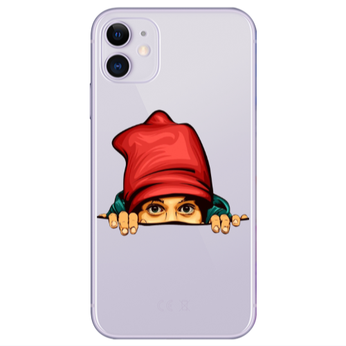 Apple iPhone 11  Hidden Girl Transparent Silicone TPU Θήκη