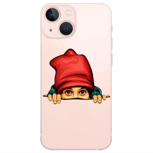 Apple iPhone 13 Hidden Girl Transparent Silicone TPU Θήκη