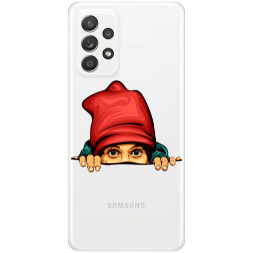Samsung A52 Hidden Girl Transparent Silicone TPU Θήκη
