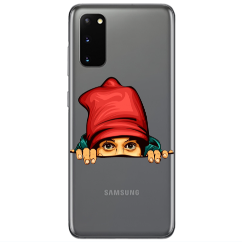 Samsung S20 Hidden Girl Transparent Silicone TPU Θήκη