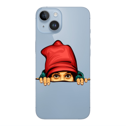 Apple iPhone 14  Hidden Girl Transparent Silicone TPU Θήκη