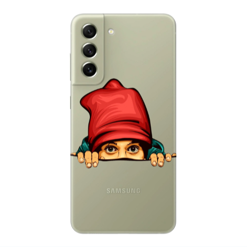 Samsung S21 PLUS Hidden Girl Transparent Silicone TPU Θήκη