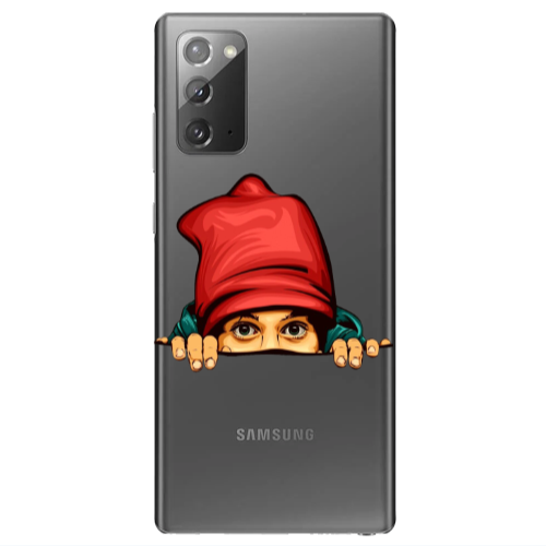 Samsung Note 20 Hidden Girl Transparent Silicone TPU Θήκη