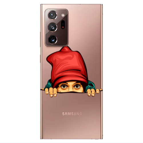 Samsung Note 20 Ultra Hidden Girl Transparent Silicone TPU Θήκη