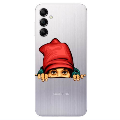 Samsung A24 Hidden Girl Transparent Silicone TPU Θήκη