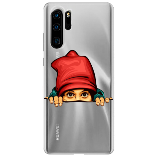 Huawei P30 Pro Hidden Girl Transparent Silicone TPU Θήκη