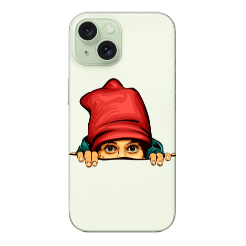 Apple iPhone 15 Plus Hidden Girl Transparent Silicone TPU Θήκη