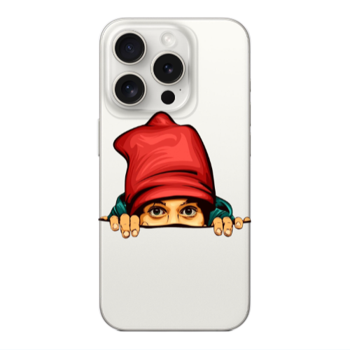 Apple iPhone 15 Pro Max Hidden Girl Transparent Silicone TPU Θήκη