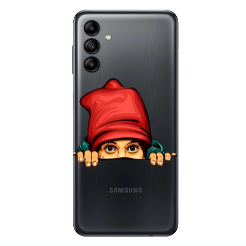 Samsung A13 5G Hidden Girl Transparent Silicone TPU Θήκη
