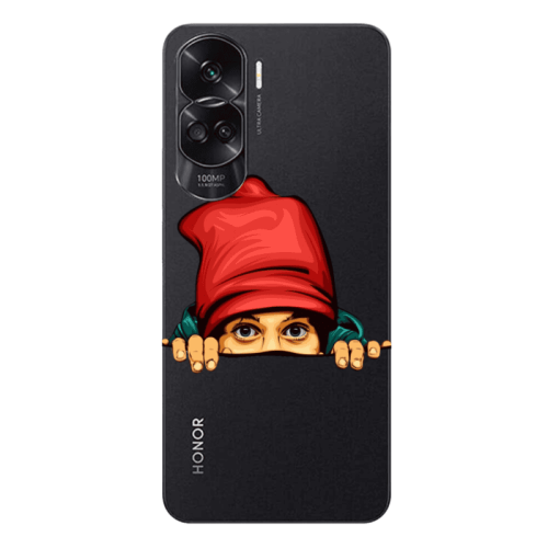 Honor 90 Lite 5G Hidden Girl Transparent Silicone TPU Θήκη