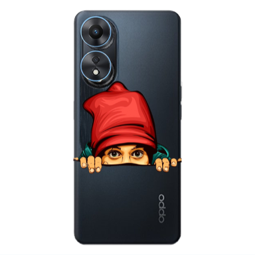 Oppo A 98 Hidden Girl Transparent Silicone TPU Θήκη