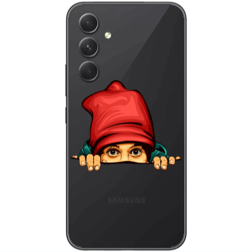 Samsung Galaxy A25 Hidden Girl Transparent Silicone TPU Θήκη