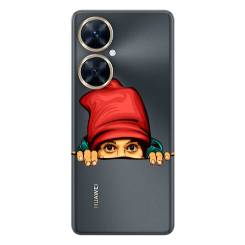 Huawei Nova 11i Hidden Girl Transparent Silicone TPU Θήκη