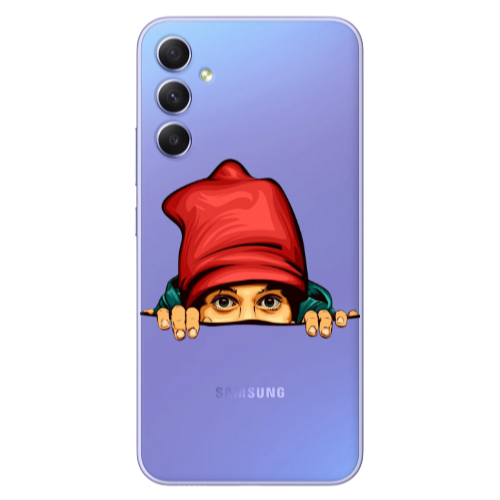 Samsung A16 Hidden Girl Transparent Silicone TPU Θήκη