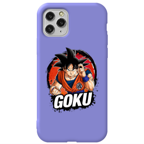 Apple iPhone 11 Pro Dragon Ball Purple Colored Silicone TPU Θήκη
