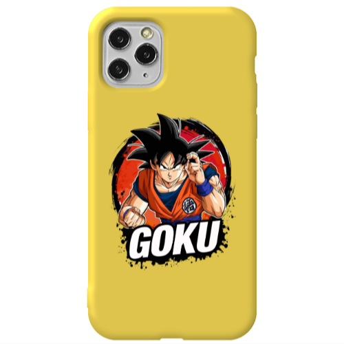 Apple iPhone 11 Pro Dragon Ball Yellow Colored Silicone TPU Θήκη