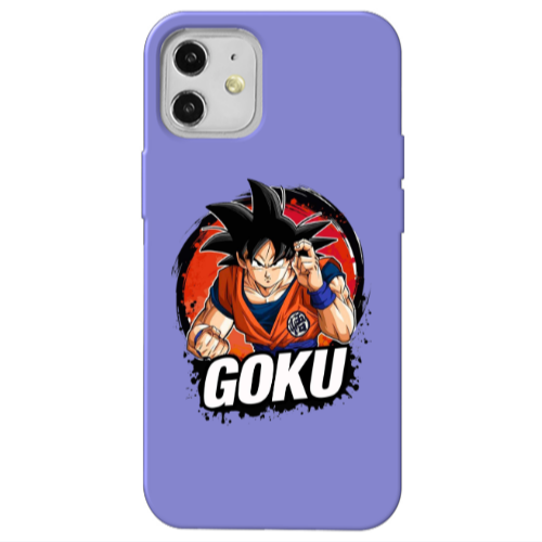 Apple iPhone 12 Dragon Ball Purple Colored Silicone TPU Θήκη