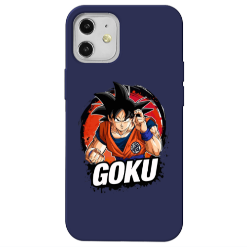 Apple iPhone 12 Dragon Ball Dark blue Colored Silicone TPU Θήκη