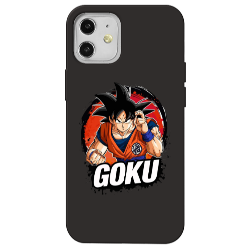 Apple iPhone 12 Dragon Ball Black Colored Silicone TPU Θήκη