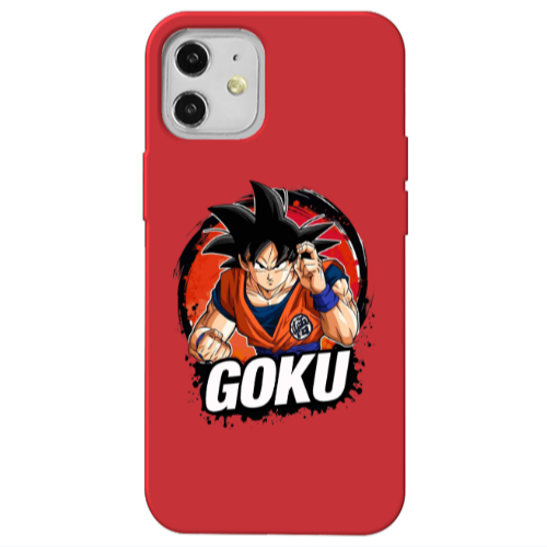 Apple iPhone 12 Dragon Ball Red Colored Silicone TPU Θήκη