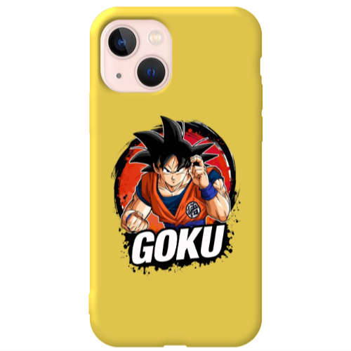 Apple iPhone 13 Dragon Ball Yellow Colored Silicone TPU Θήκη