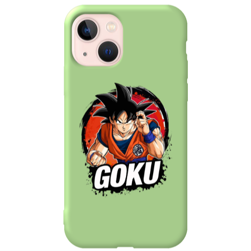 Apple iPhone 13 Dragon Ball Light Green Colored Silicone TPU Θήκη