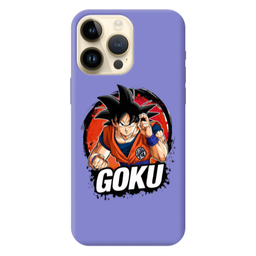 Apple iPhone 13 Pro Max Dragon Ball Purple Colored Silicone TPU Θήκη