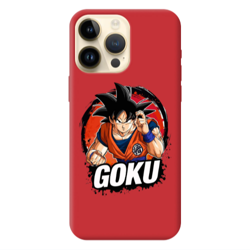 Apple iPhone 13 Pro Max Dragon Ball Red Colored Silicone TPU Θήκη