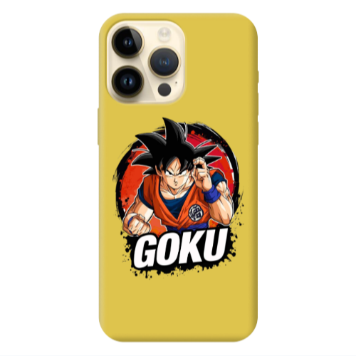 Apple iPhone 13 Pro Max Dragon Ball Yellow Colored Silicone TPU Θήκη