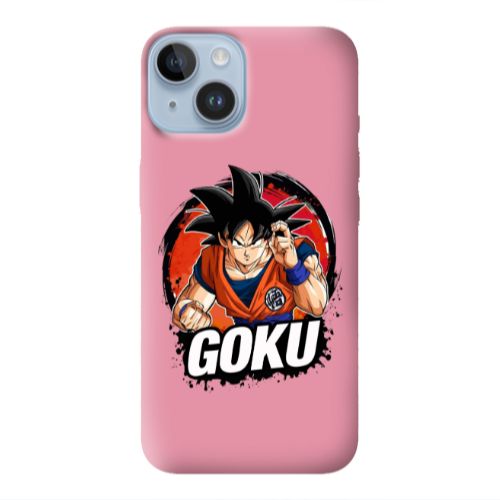 Apple iPhone 14  Dragon Ball Pink Colored Silicone TPU Θήκη