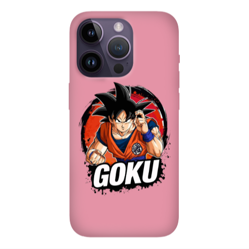 Apple iPhone 14 Pro  Dragon Ball Pink Colored Silicone TPU Θήκη
