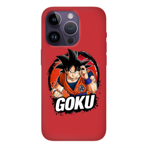 Apple iPhone 14 Pro  Dragon Ball Red Colored Silicone TPU Θήκη