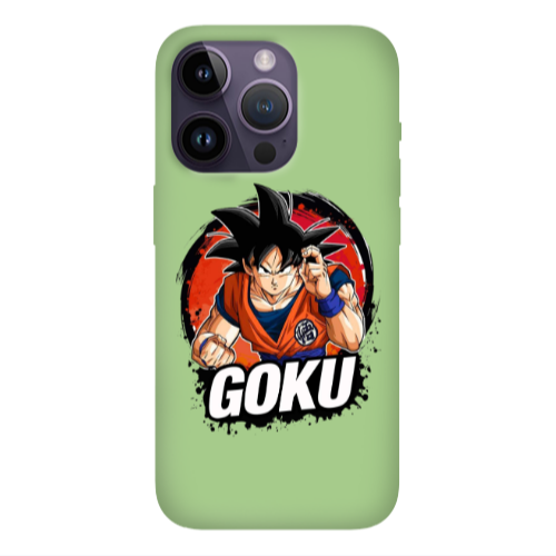 Apple iPhone 14 Pro Max Dragon Ball Light Green Colored Silicone TPU Θήκη