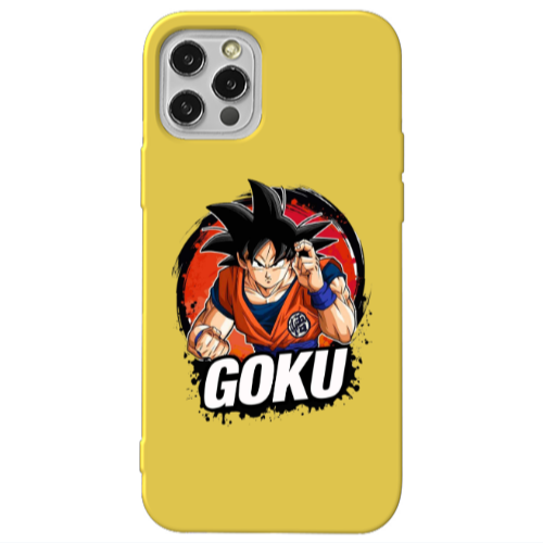 Apple iPhone 13 Pro Dragon Ball Yellow Colored Silicone TPU Θήκη
