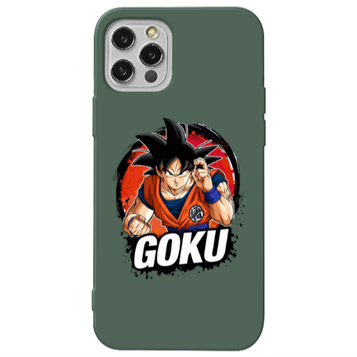 Apple iPhone 13 Pro Dragon Ball Dark Green Colored Silicone TPU Θήκη