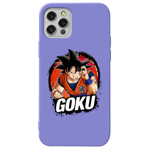 Apple iPhone 12 Pro Max Dragon Ball Purple Colored Silicone TPU Θήκη
