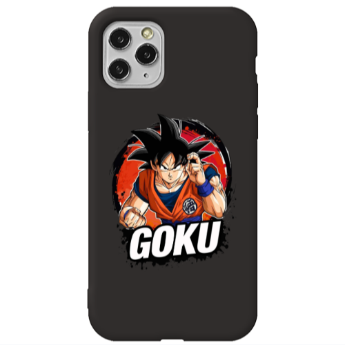 Apple iPhone 11 Pro Max Dragon Ball Black Colored Silicone TPU Θήκη
