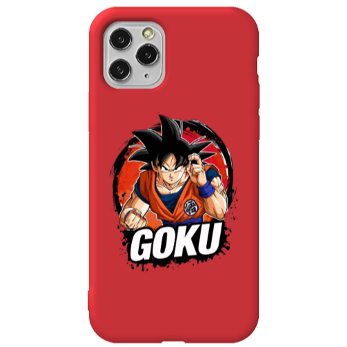 Apple iPhone 11 Pro Max Dragon Ball Red Colored Silicone TPU Θήκη
