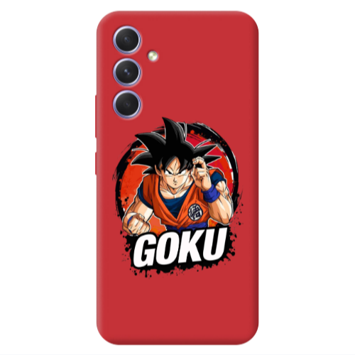 Samsung A54 Dragon Ball Red Colored Silicone TPU Θήκη