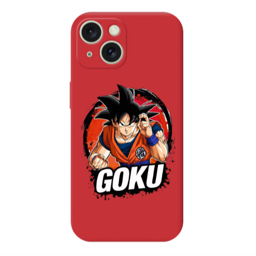 Apple iPhone 15 Dragon Ball Red Colored Silicone TPU Θήκη