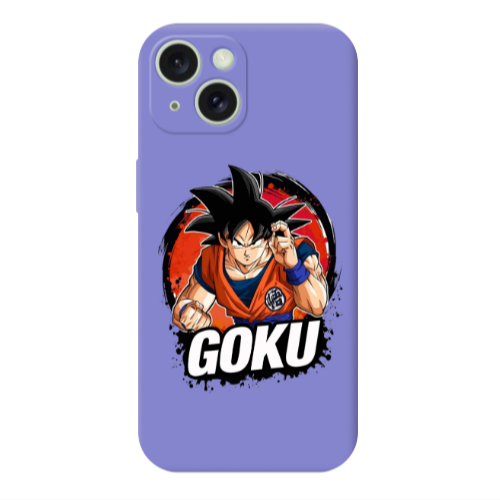 Apple iPhone 15 Plus Dragon Ball Purple Colored Silicone TPU Θήκη