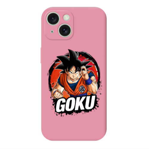 Apple iPhone 15 Plus Dragon Ball Pink Colored Silicone TPU Θήκη