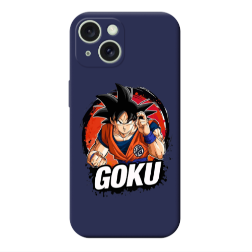 Apple iPhone 15 Plus Dragon Ball Dark blue Colored Silicone TPU Θήκη