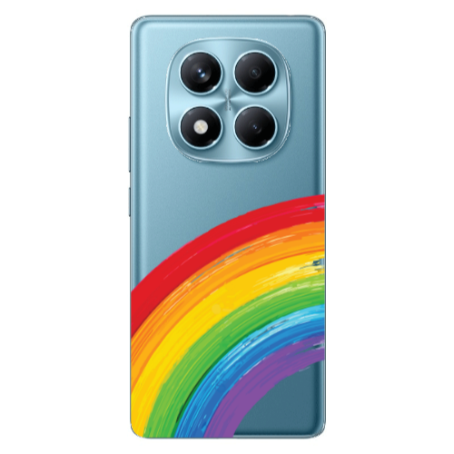 Xiaomi Redmi Note 14 Pro Rainbow 3 Transparent Silicone TPU Θήκη