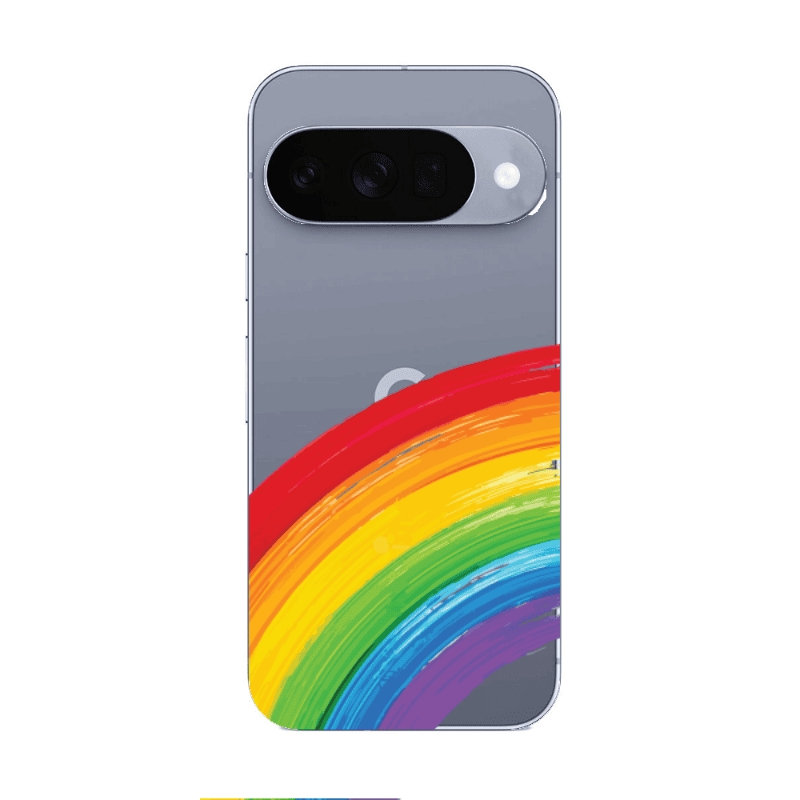 Google Pixel 10 Rainbow 3 Transparent Silicone TPU Θήκη