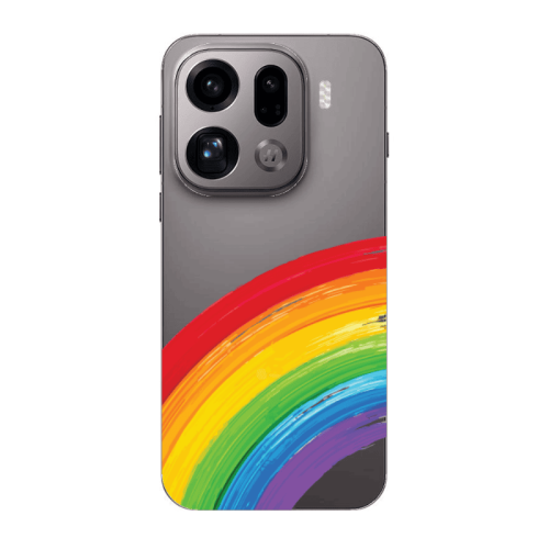 Oppo Find X9 Pro Rainbow 3 Transparent Silicone TPU Θήκη