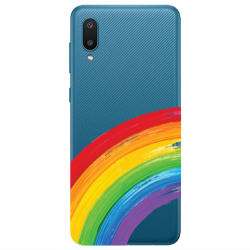Samsung A02 Rainbow 3 Transparent Silicone TPU Θήκη