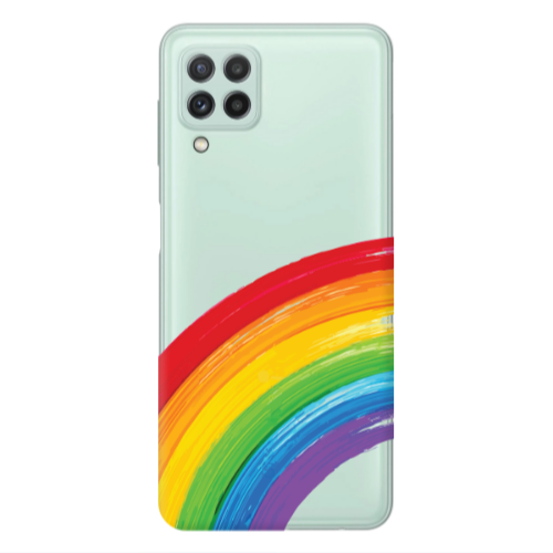 Samsung A22 4G Rainbow 3 Transparent Silicone TPU Θήκη