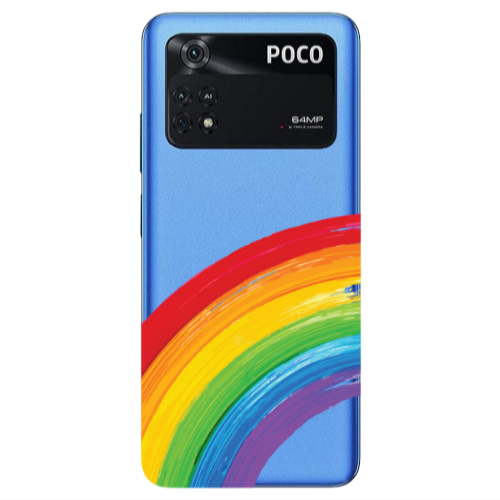 Xiaomi Poco M4 Pro 4G Rainbow 3 Transparent Silicone TPU Θήκη